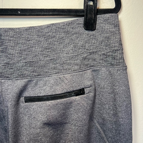 Athleta Womens Venice High Rise Jogger Pants Gray Heather Athletic Zip Pocket XL - Picture 11 of 14